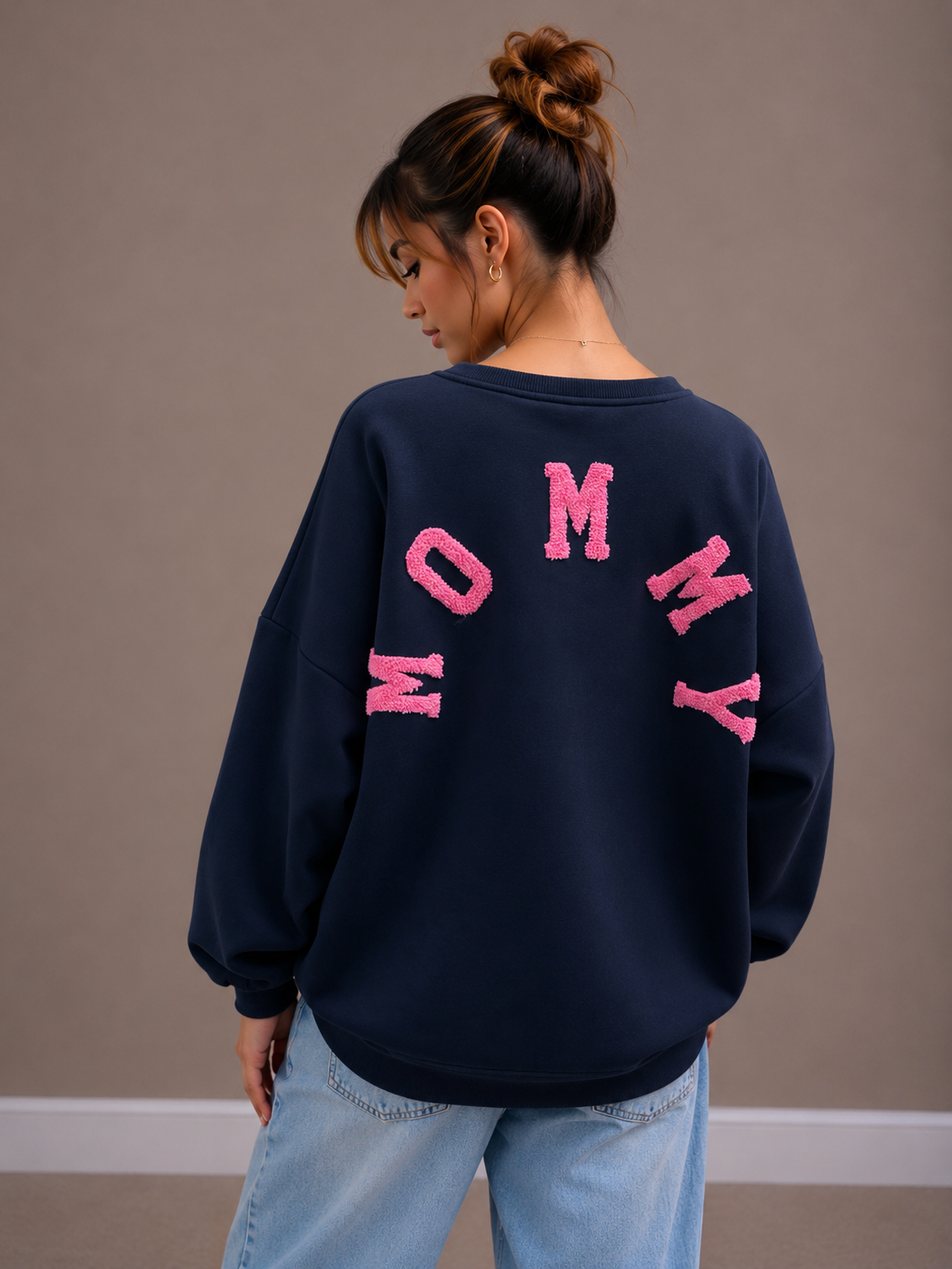 Mommy Sweater | marine-roze