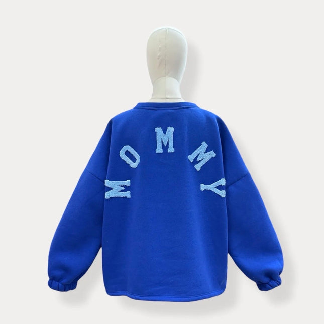 Mommy Sweater | kobalt-blauw