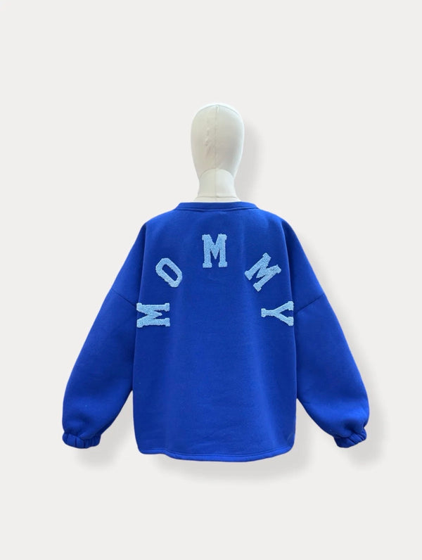 Mommy Sweater | kobalt-blauw