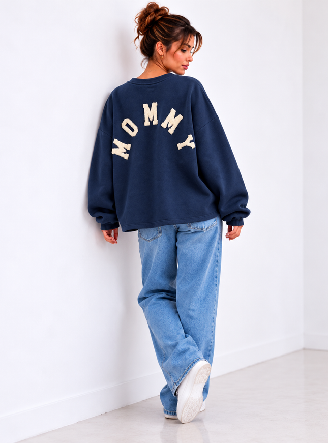 MOMMY SWEATER MARINE