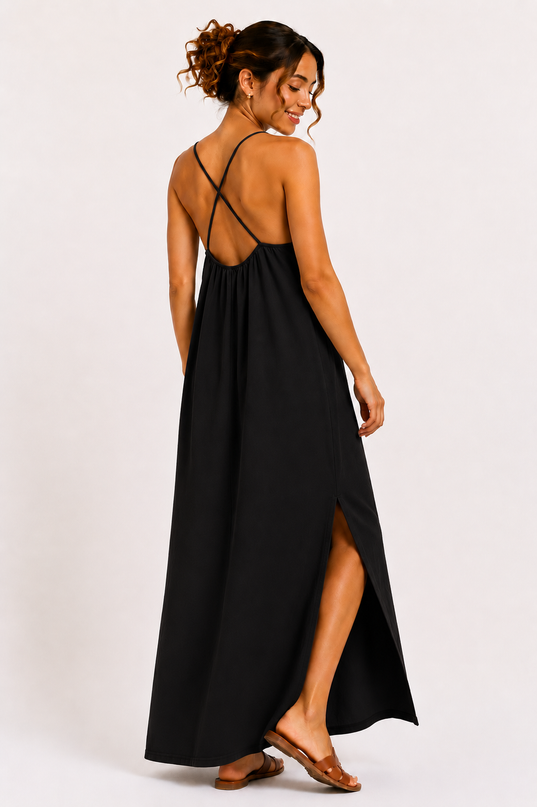 CROSS BACK MAXI JURK