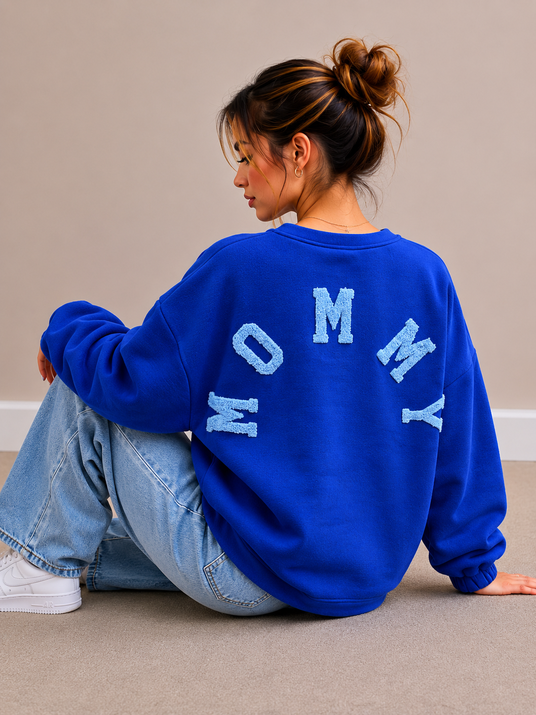 Mommy Sweater | kobalt-blauw