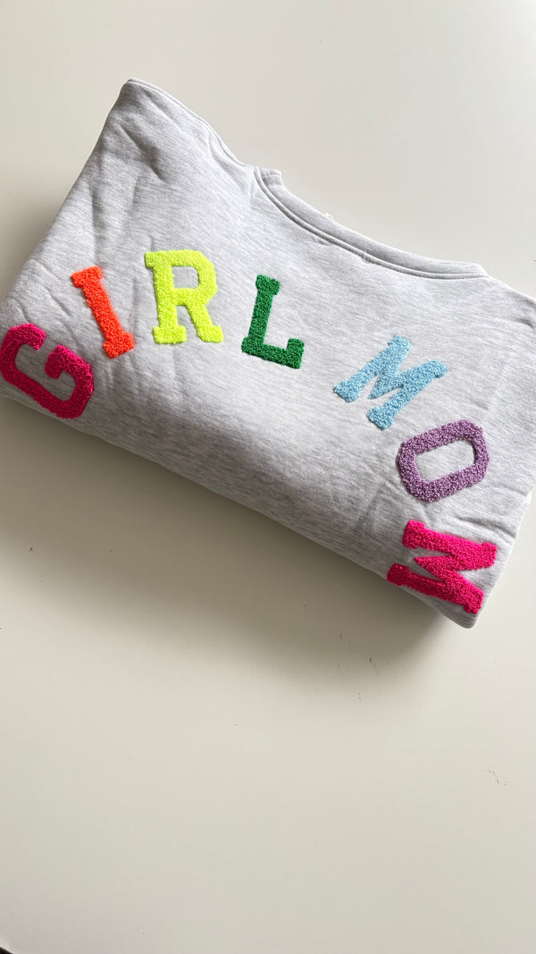Girlmom Sweater | grijs-multi