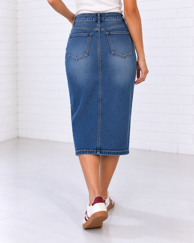 AXELLE SPLIT JEANSROK