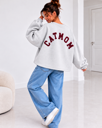 CATMOM SWEATER BORDEAUX