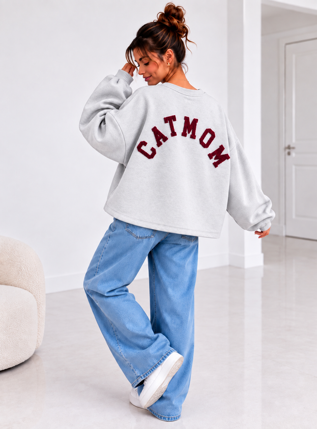 CATMOM SWEATER BORDEAUX