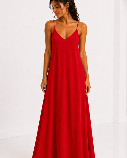 TIE BACK MAXI JURK