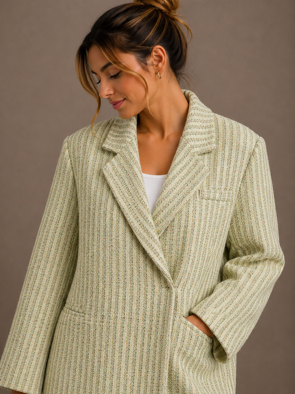 ZOË LUREX BLAZER GROEN