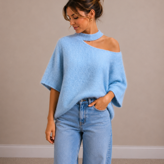 OVERSIZED OPEN HALS KNIT