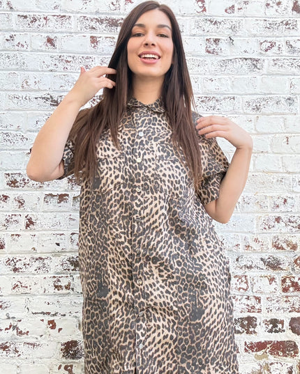 Jeansjurk | luipaard