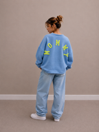 Mommy Sweater | blauw-geel