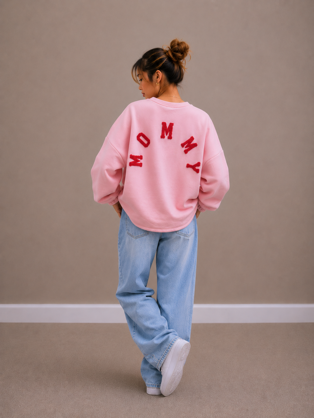 Mommy sweater | roze-rood