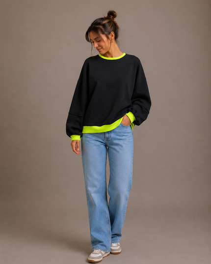 OVERSIZED FLUO SWEATER