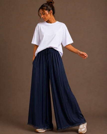 SATIN LOOSE PANTS