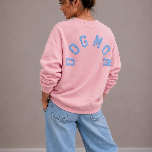 Dogmom Sweater | roze-blauw