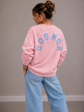 Dogmom Sweater | roze-blauw