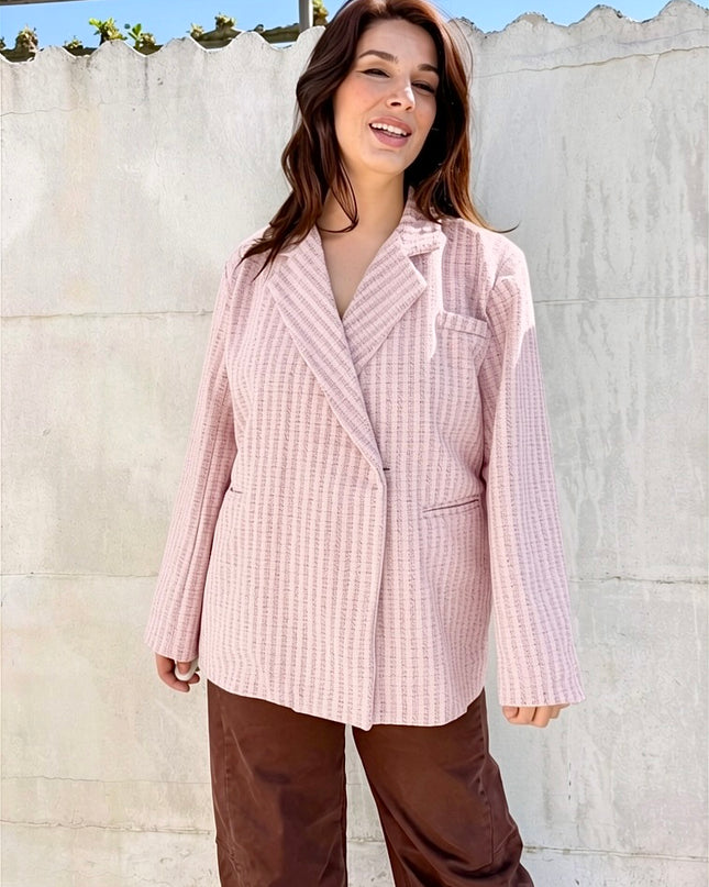 Classy oversized blazer | paars