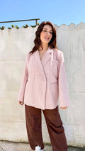 Classy oversized blazer | purple