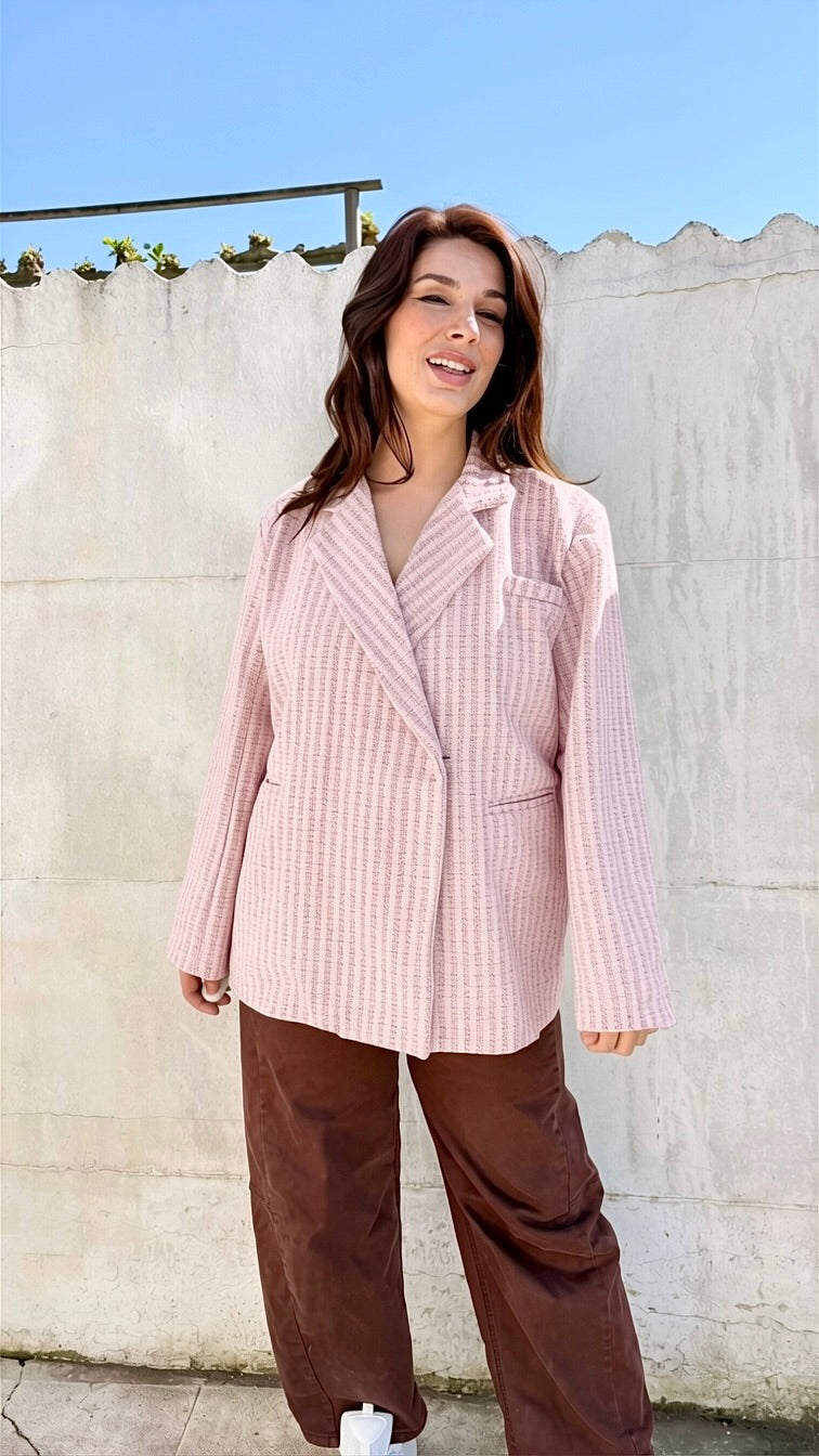 Classy oversized blazer | paars