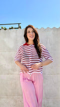 Zijde broek | roze