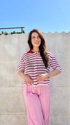 Zijde broek | roze