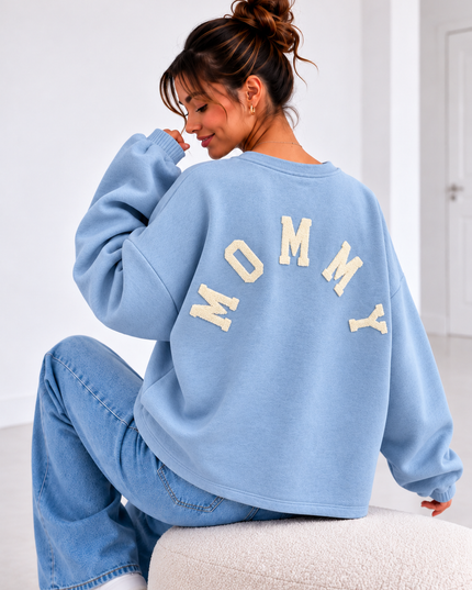 MOMMY SWEATER BLAUW