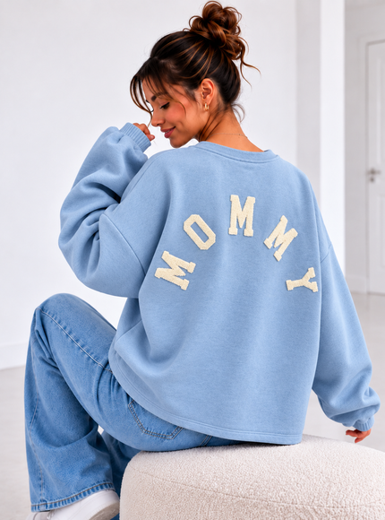 MOMMY SWEATER BLAUW