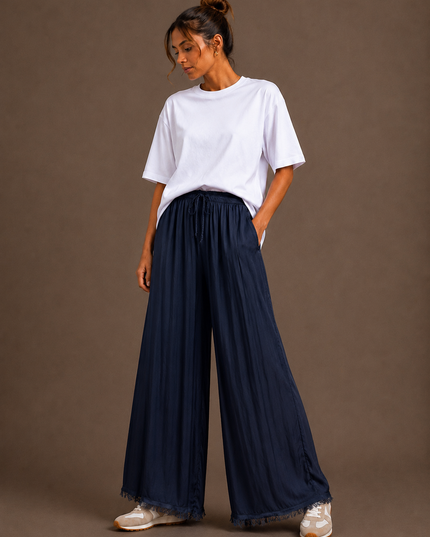 SATIN LOOSE PANTS