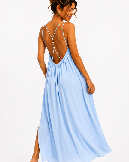 Pearl Back Maxi Jurk