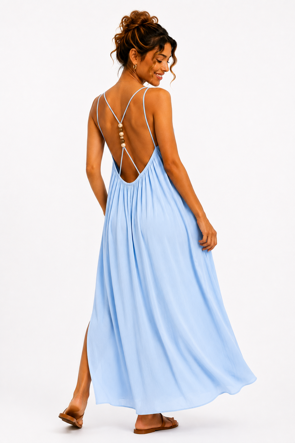 Pearl Back Maxi Jurk