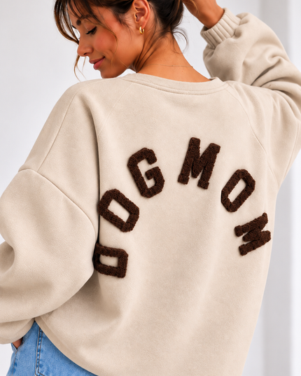 DOGMOM SWEATER BEIGE