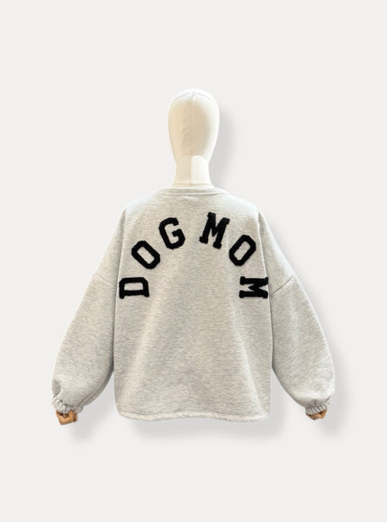 DOGMOM SWEATER GRIJS-ZWART
