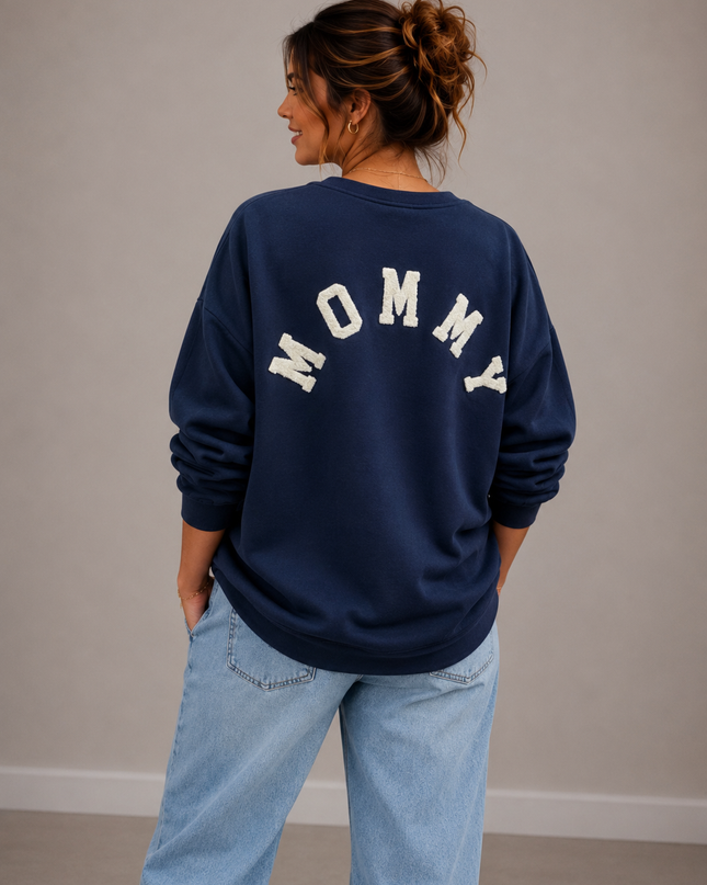 Mommy Sweater | grey-multi