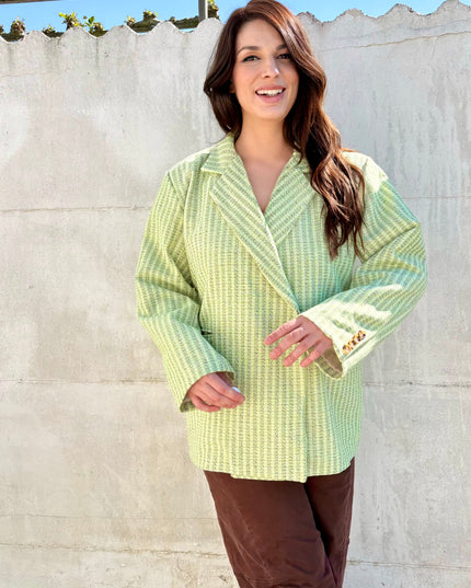 Classy oversized bazer | groen