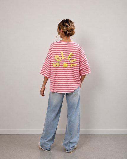 STRIPED SOLEIL T-SHIRT