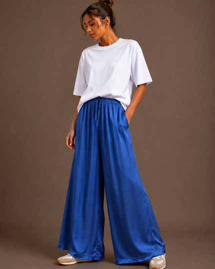 SATIN LOOSE PANTS