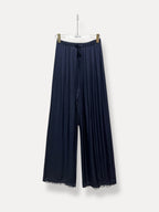 Silk Trousers | navy