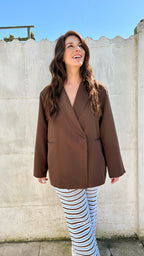 Oversized blazer | brown