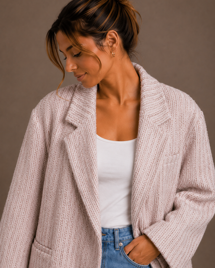 ZOË LUREX BLAZER LILA
