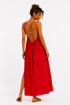 Pearl Back Maxi Jurk