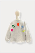 Mommy sweater | grijs-multi