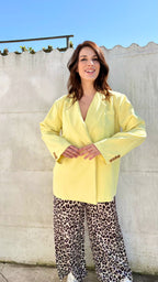 Oversized blazer | geel
