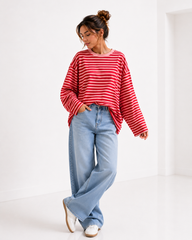 CLASSIC STRIPE BLOUSE