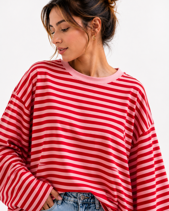 CLASSIC STRIPE BLOUSE