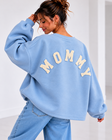 MOMMY SWEATER BLAUW