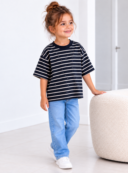 MINI SHIRT STRIPE & SHINE