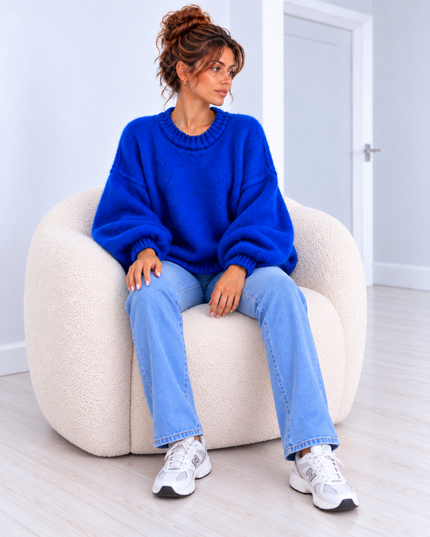 SOFT OVERSIZED KNIT KOBALT