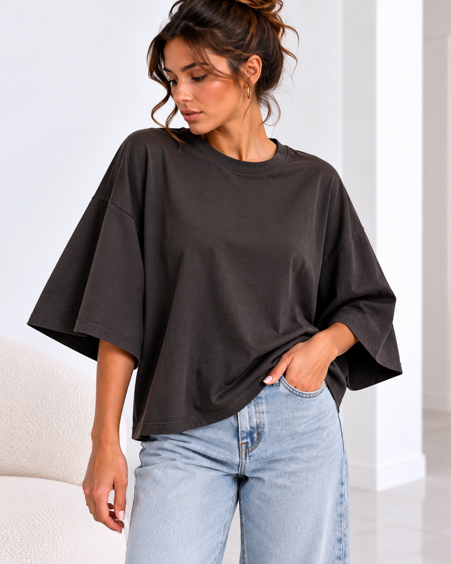 MILA OVERSIZED SHIRT BRUIN
