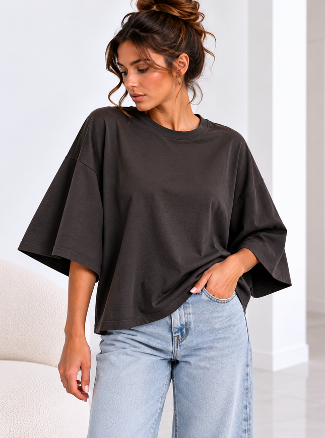 MILA OVERSIZED SHIRT BRUIN