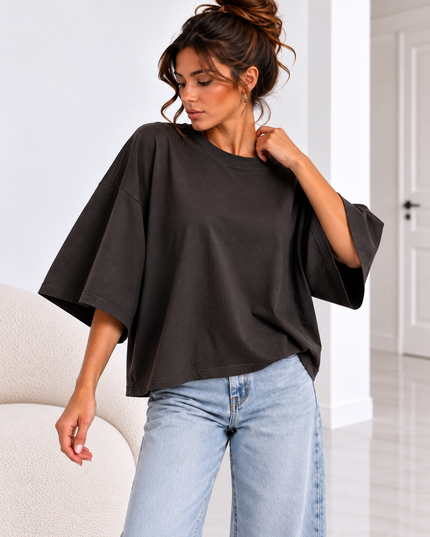 MILA OVERSIZED SHIRT BRUIN